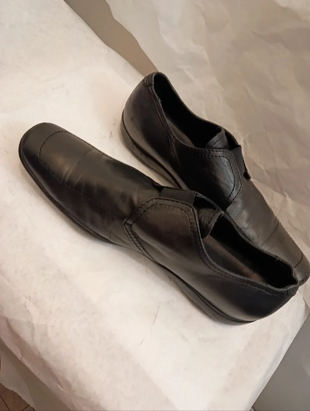 MENS PRADA LOAFER Leather Black Luxury Shoes UK 11.5 Us 12